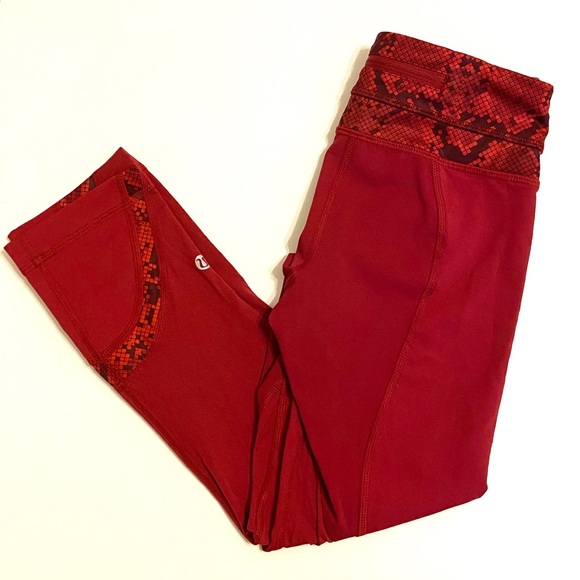 lululemon athletica Pants - RARE Lululemon Run Inspire Crop II Ziggy Leggings